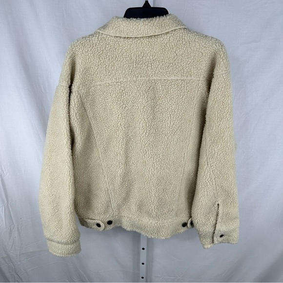 NWT Pressbox Women's Off-White Sherpa Auburn Tigers Football Jacket - Size M - Picture 4 of 6